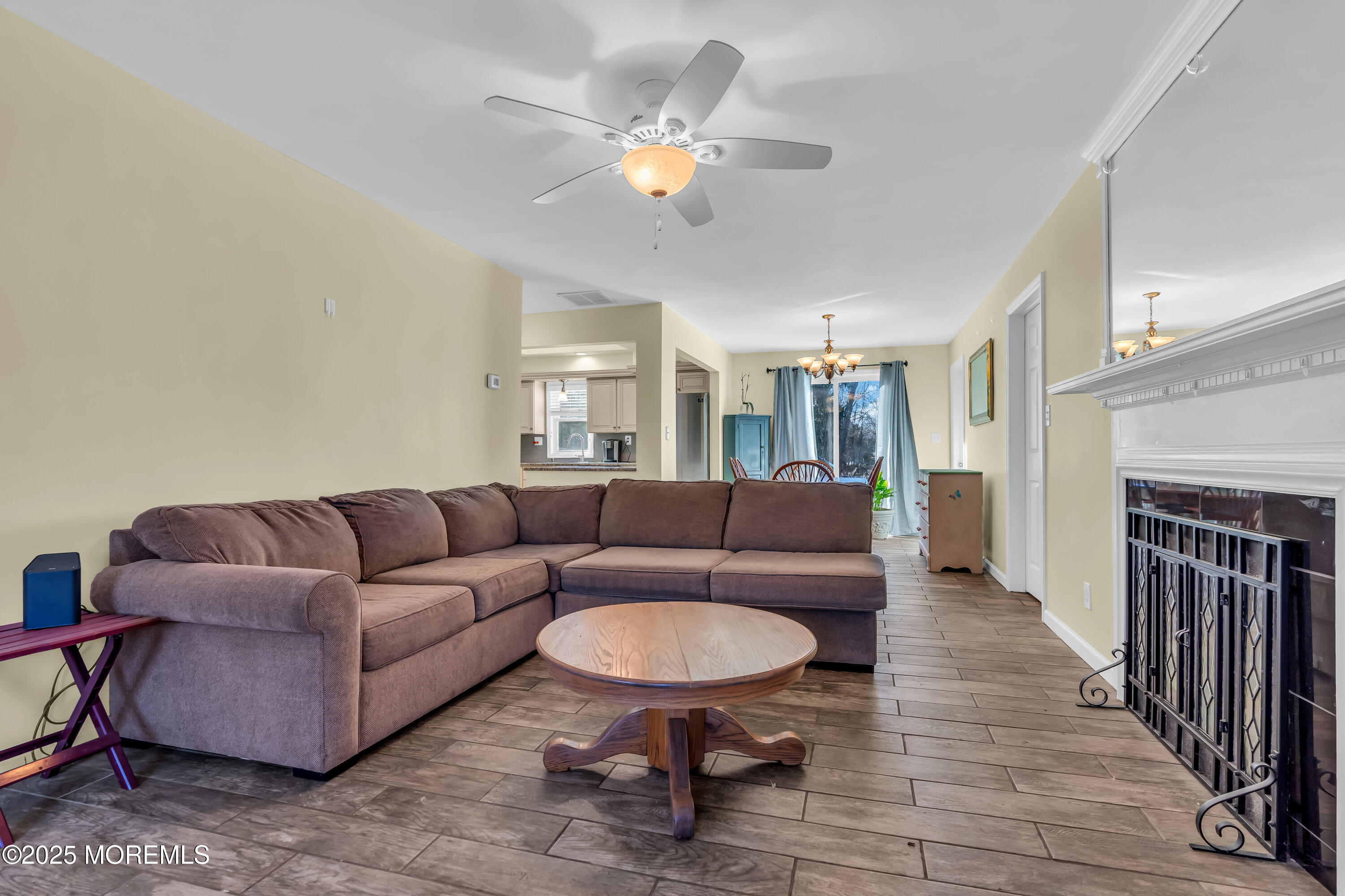 104 Garden Road Shrewsbury, NJ 07702 - Photo 8 of 24 a living room with furniture and a fireplace