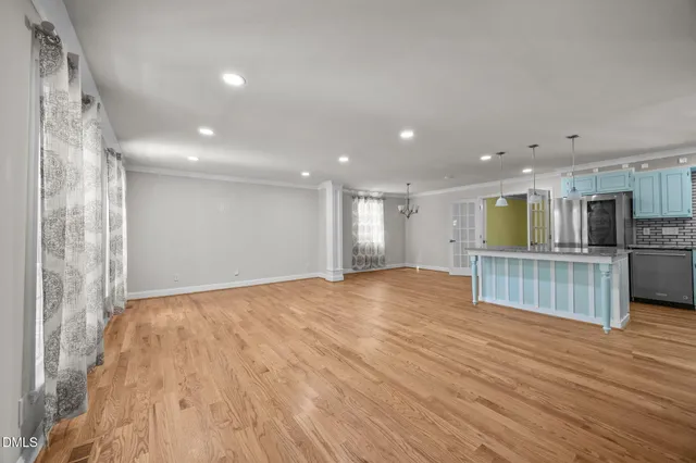 a view of kitchen and utility room