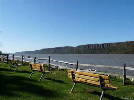 a view of a terrace with sitting area