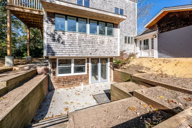 a view of a house with wooden floor