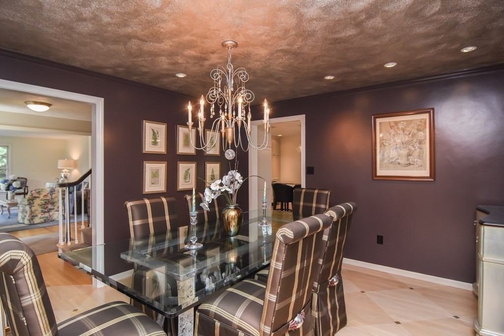 73 Cynthia Road Needham, MA 02494 - Photo 17 of 41 a view of a dining room with furniture