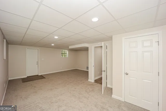 a view of empty room