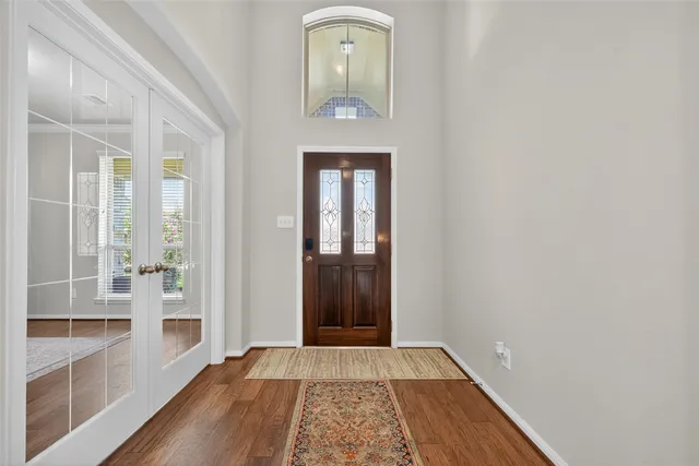 a view of an entryway door