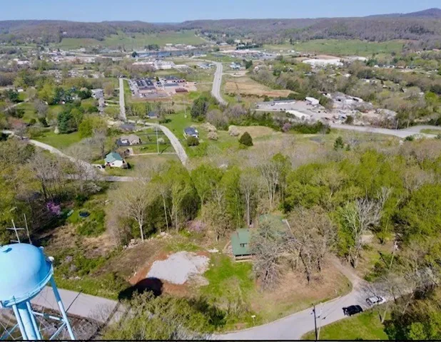 a view of a pathway with a lake