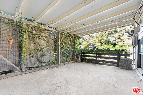 a view of outdoor space with balcony