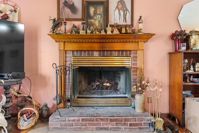 13318 Robin Lane Wheatfield, IN 46392 - Photo 6 of 17 a view of living room with furniture and a fireplace