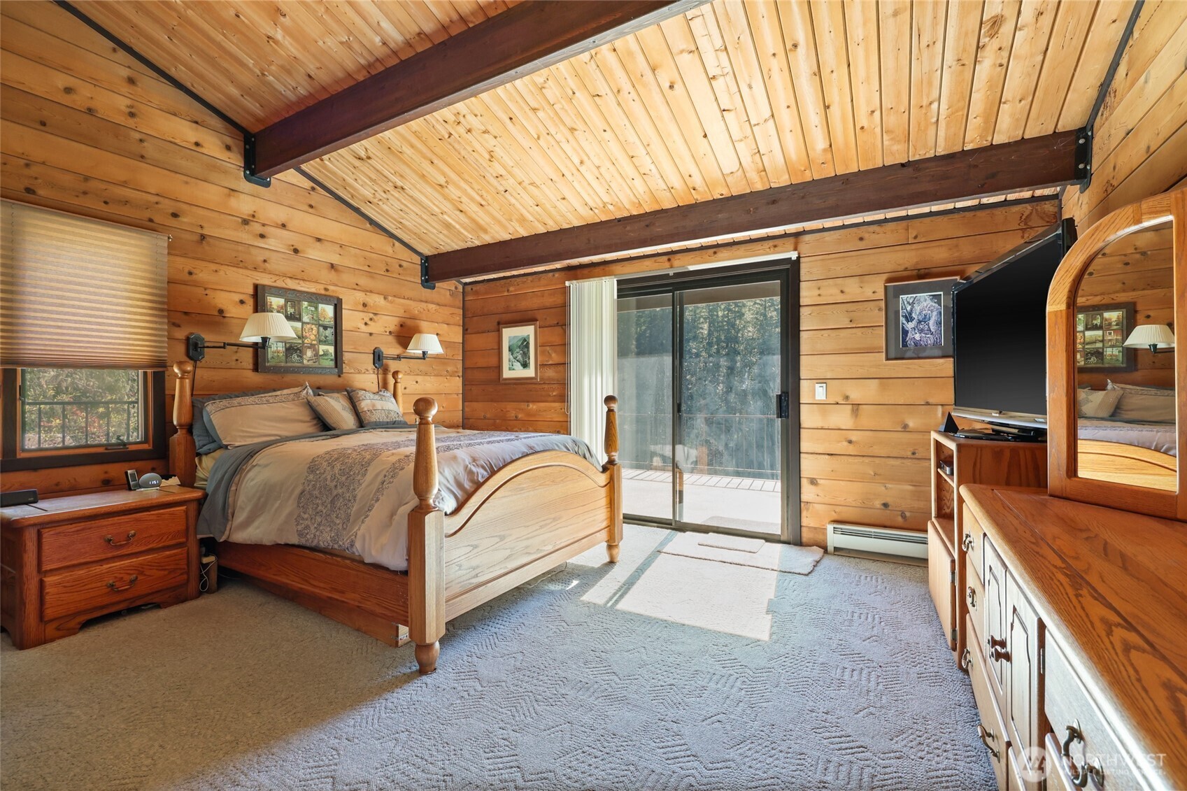 2484 Spencer Road Salkum, WA 98582 - Photo 18 of 36 a bed room with a bed and a large window