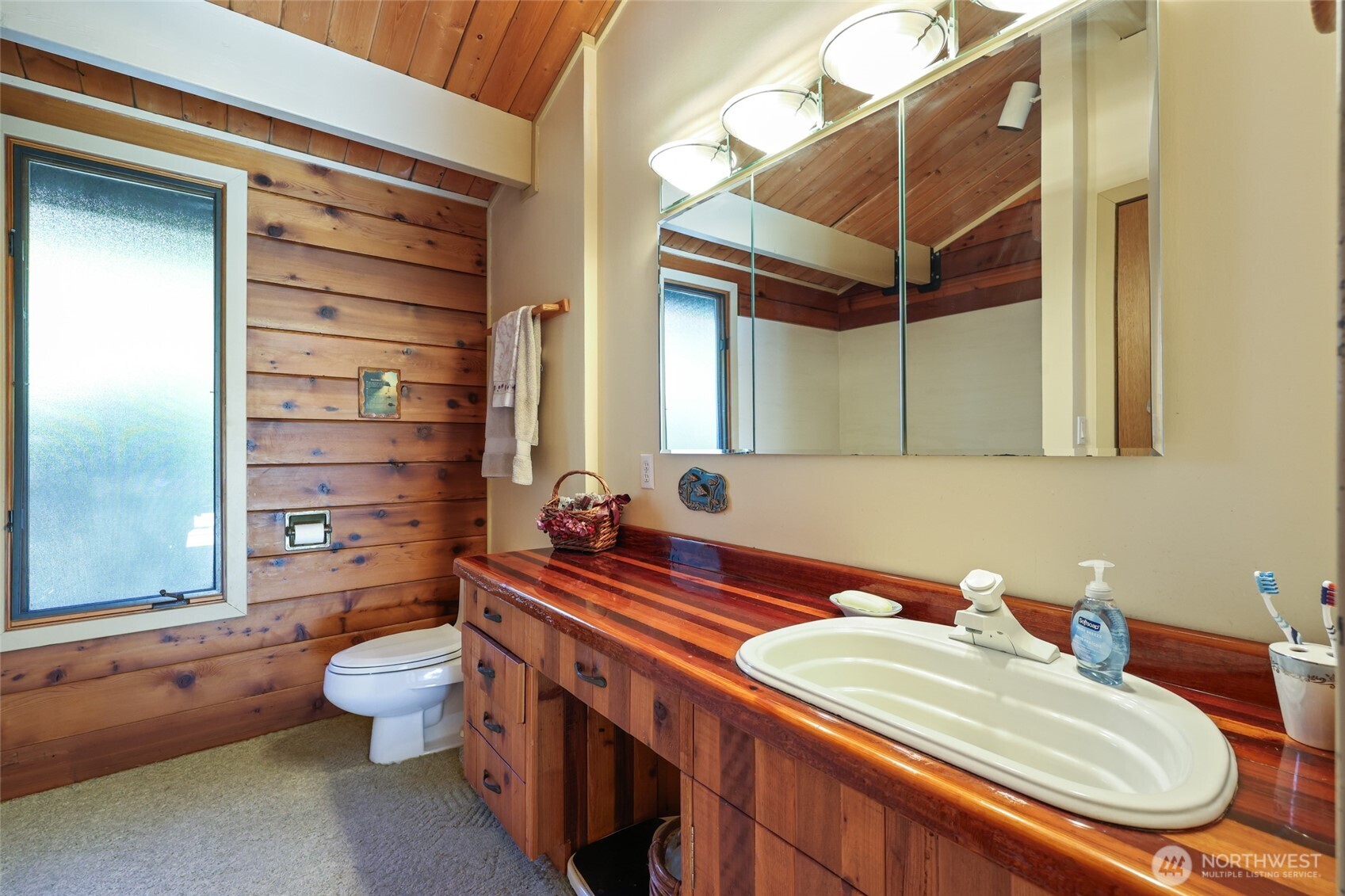 2484 Spencer Road Salkum, WA 98582 - Photo 20 of 36 a bathroom with a sink a toilet and shower