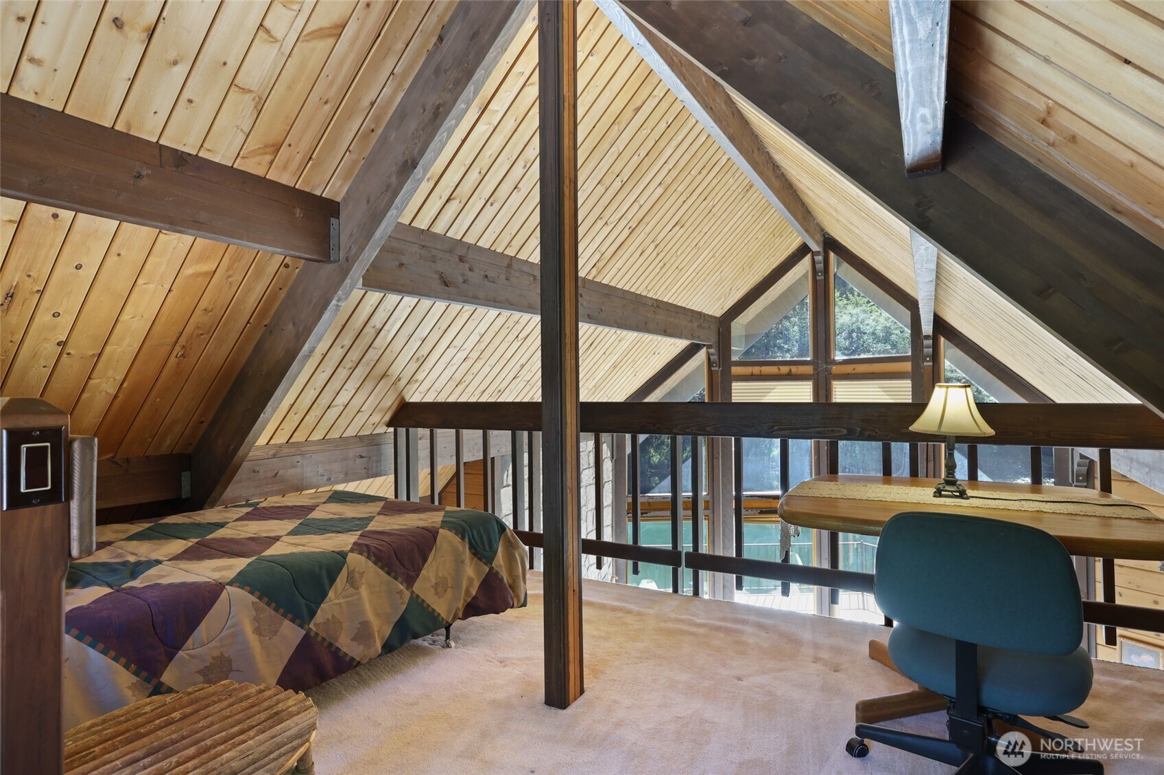 2484 Spencer Road Salkum, WA 98582 - Photo 26 of 36 a bedroom with furniture and a window