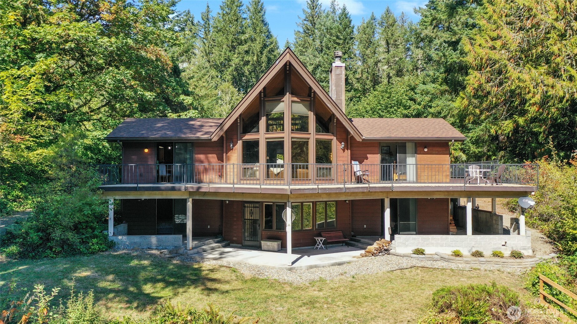 2484 Spencer Road Salkum, WA 98582 - Photo 35 of 36 a front view of a house with a yard outdoor seating and garage