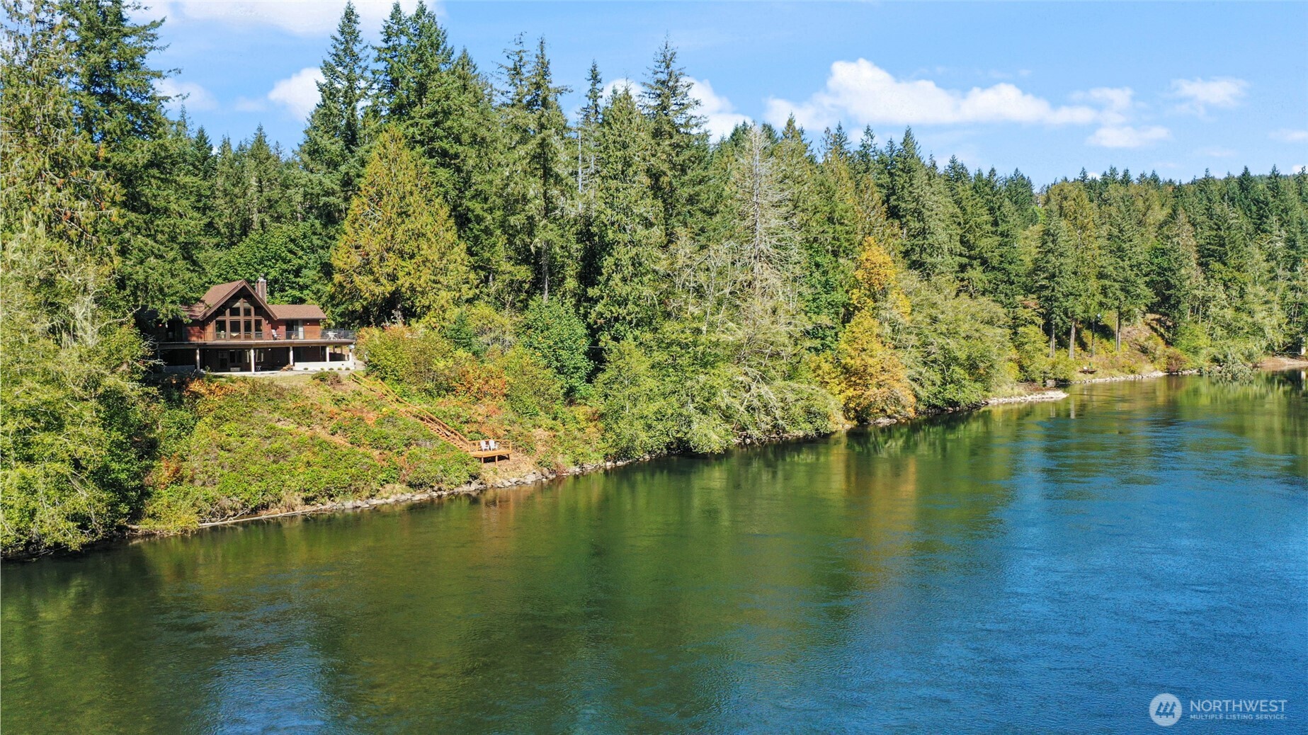 2484 Spencer Road Salkum, WA 98582 - Photo 8 of 36 an aerial view of residential houses with outdoor space and lake view