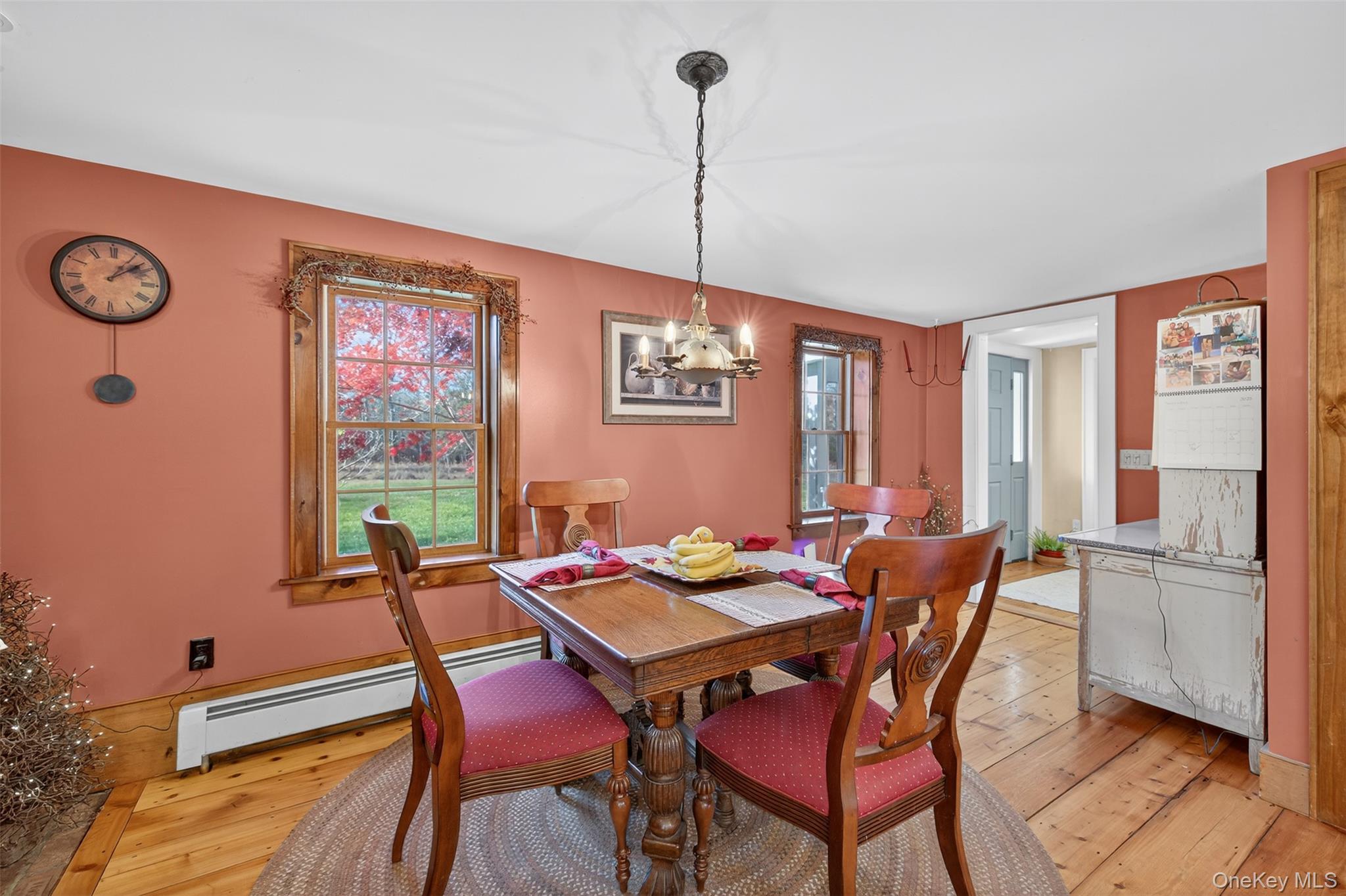 321 Burnt Meadow Road Gardiner, NY 12525 - Photo 11 of 46 a view of a dining room with furniture window and outside view