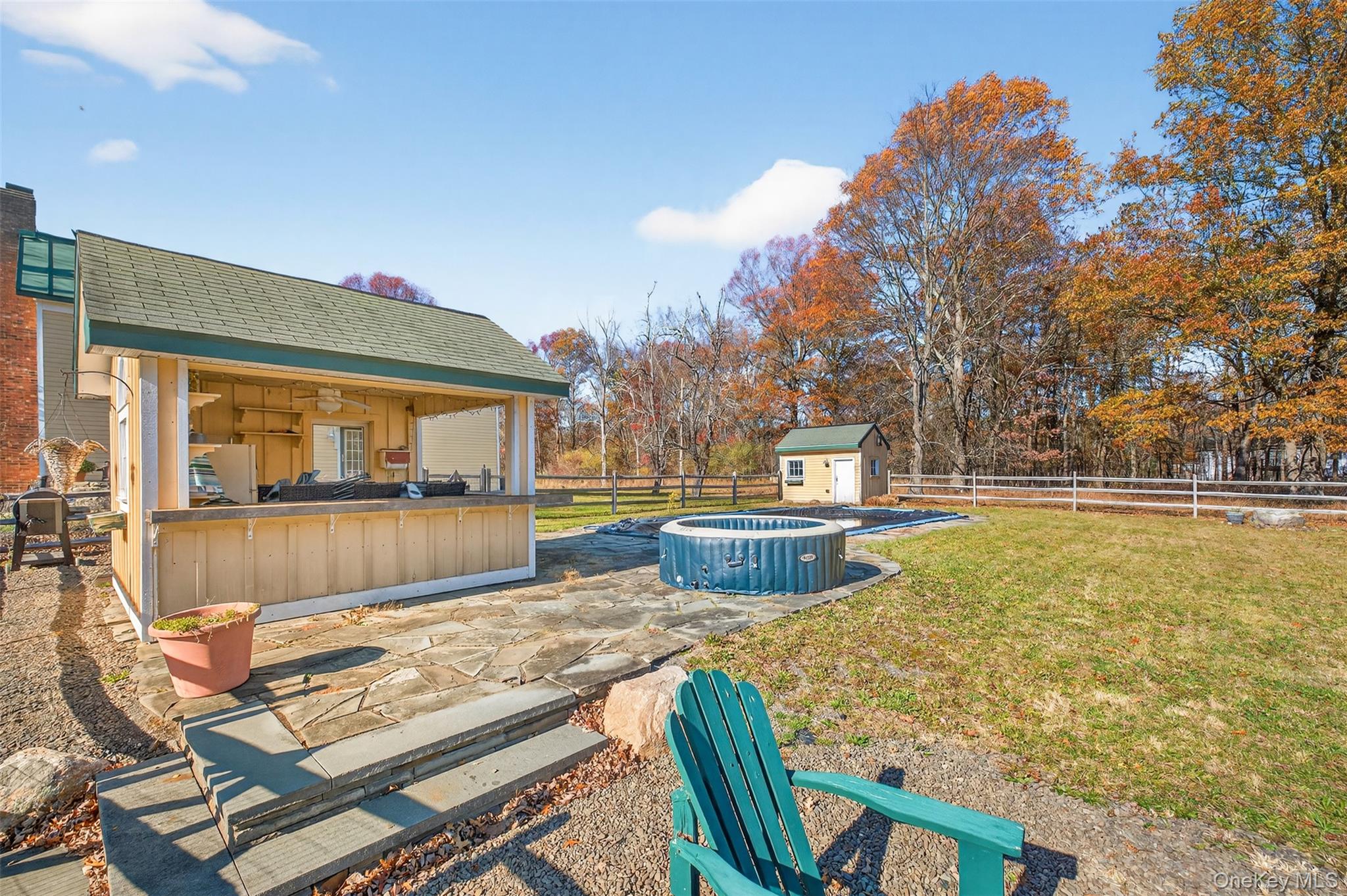321 Burnt Meadow Road Gardiner, NY 12525 - Photo 34 of 46 a view of a swimming pool with an outdoor seating