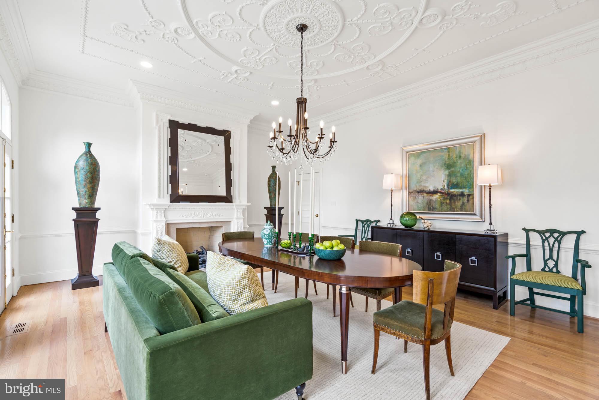 1198 Windrock Drive McLean, VA 22102 - Photo 27 of 83 a living room with furniture and a chandelier