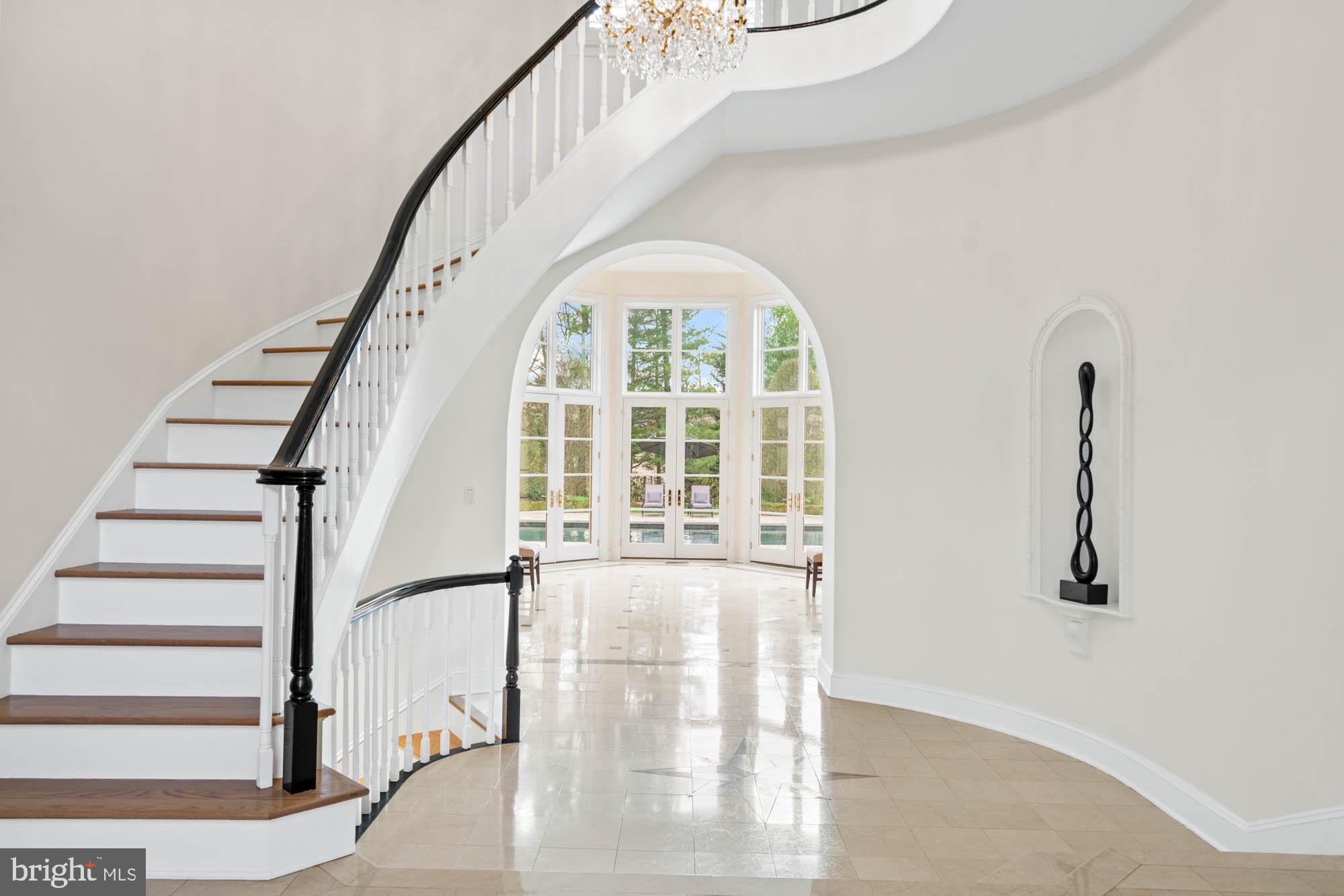 1198 Windrock Drive McLean, VA 22102 - Photo 49 of 83 Formal Foyer Curved with Curved Stairway