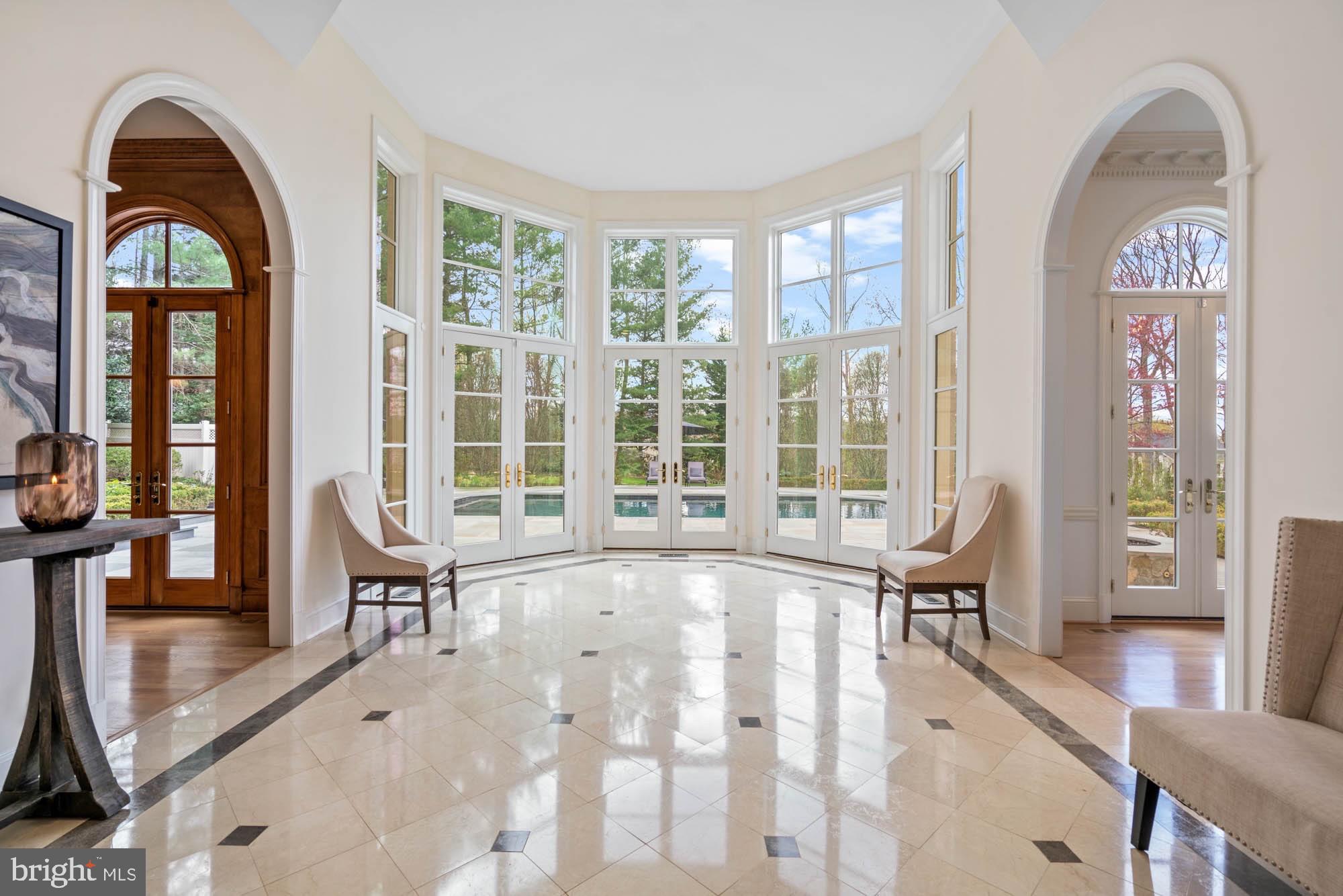1198 Windrock Drive McLean, VA 22102 - Photo 8 of 83 Rear Foyer with Pool and Garden Views