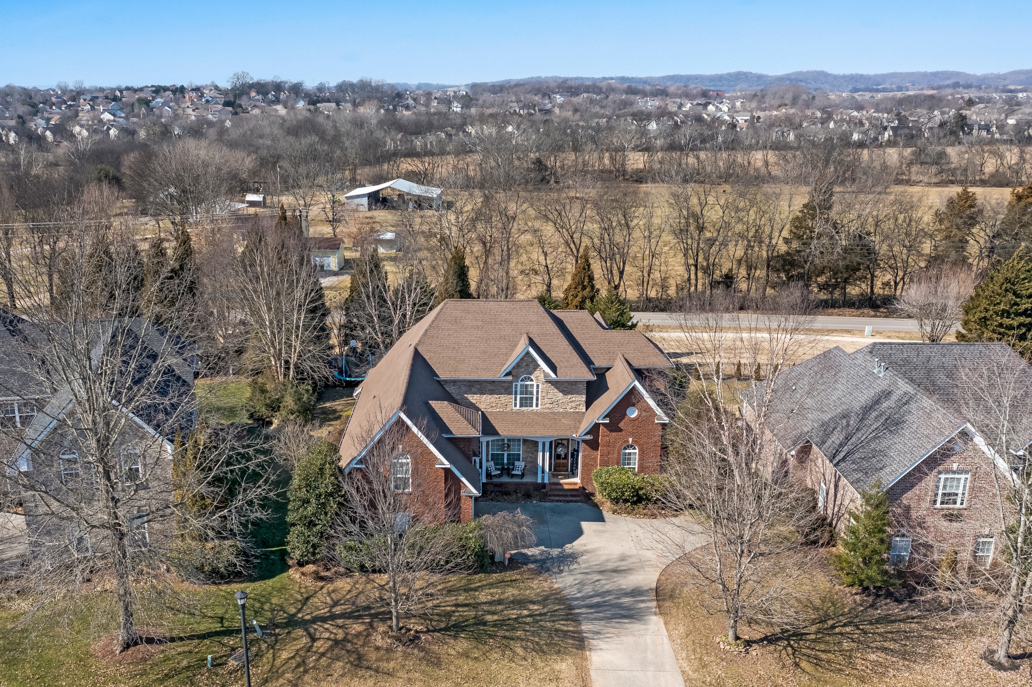 1629 Fair House Road Spring Hill, TN 37174 - Photo 4 of 42 an aerial view of a house with a yard