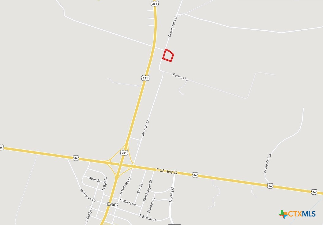 910 County Road 421 Evant, TX 76525 - Photo 25 of 25 a street sign that is on a white wall