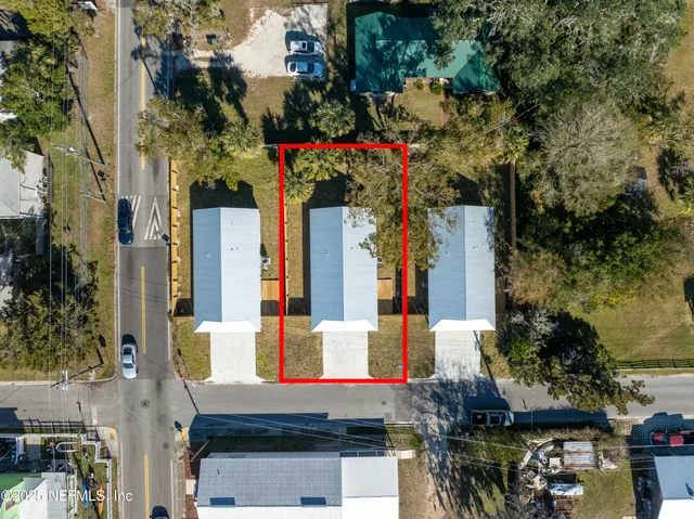 a backyard of a house