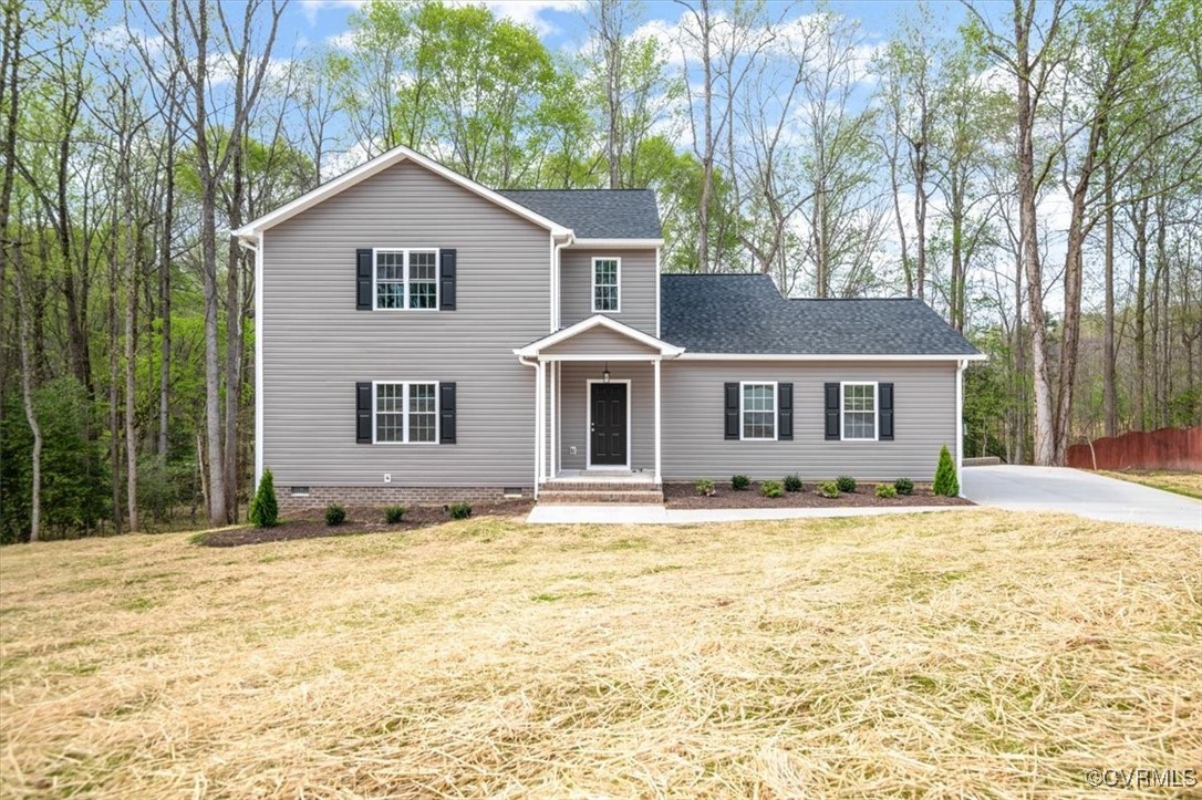 2919 Hog Back Road Hopewell, VA 23860 - Photo 1 of 45 View of front of house with a front yard, crawl sp