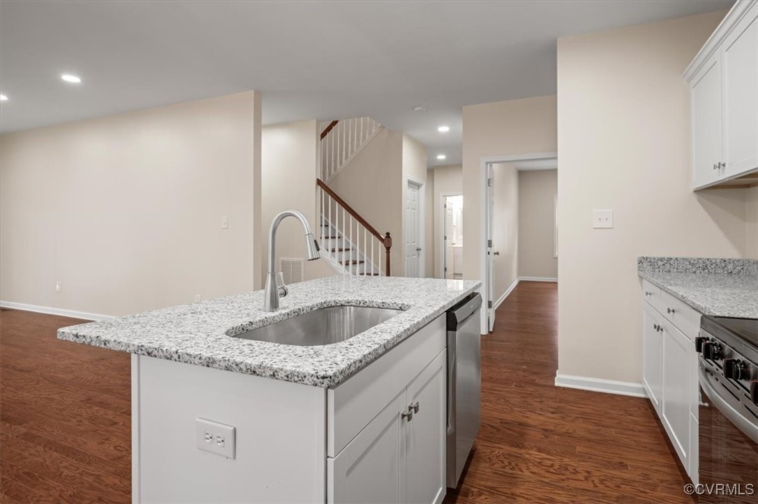 2919 Hog Back Road Hopewell, VA 23860 - Photo 11 of 45 Kitchen featuring an island with sink, dark wood-s