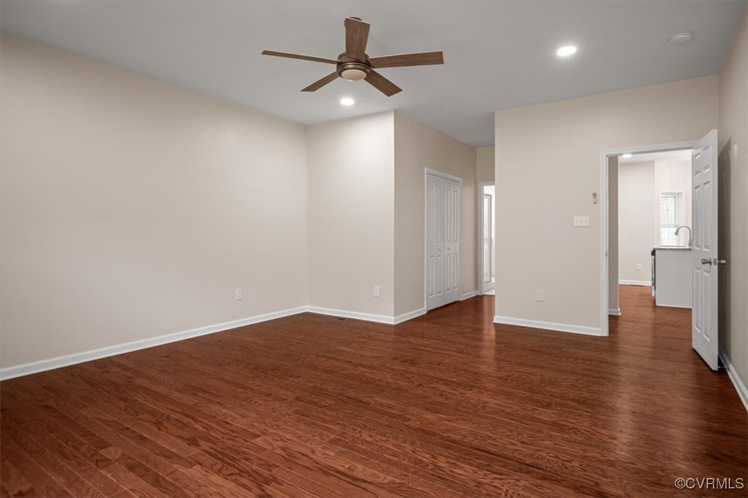 2919 Hog Back Road Hopewell, VA 23860 - Photo 20 of 45 Unfurnished room with recessed lighting, dark wood