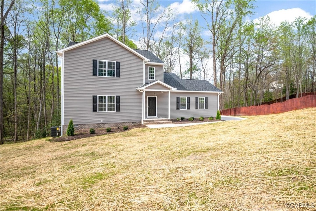 2919 Hog Back Road Hopewell, VA 23860 - Photo 2 of 45 View of front of home featuring central air condit