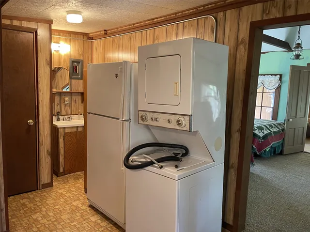 a view of a yard with an outdoor space