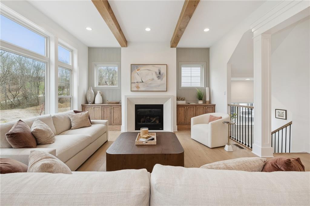 205 Rothaar Court Venetia, PA 15367 - Photo 6 of 35 a living room with furniture and a fireplace