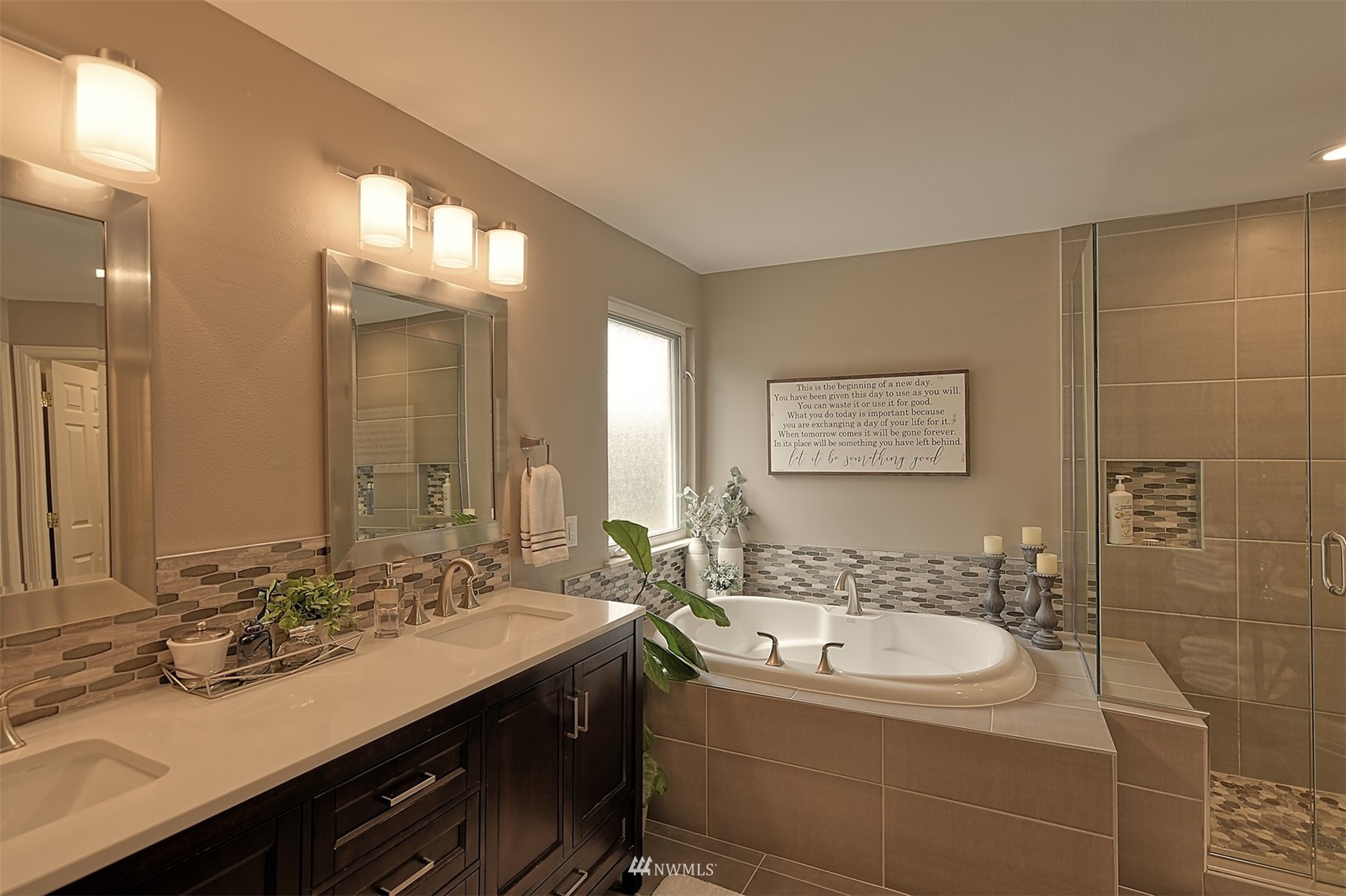 20027 29th Avenue Southeast Bothell, WA 98012 - Photo 31 of 38 a bathroom with a sink and a mirror