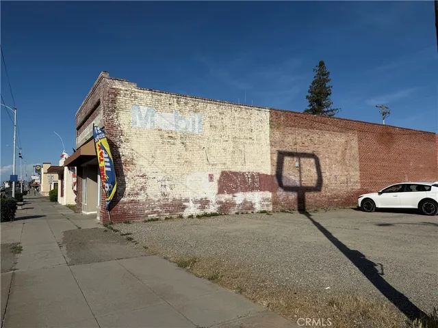 a terrace with a bench