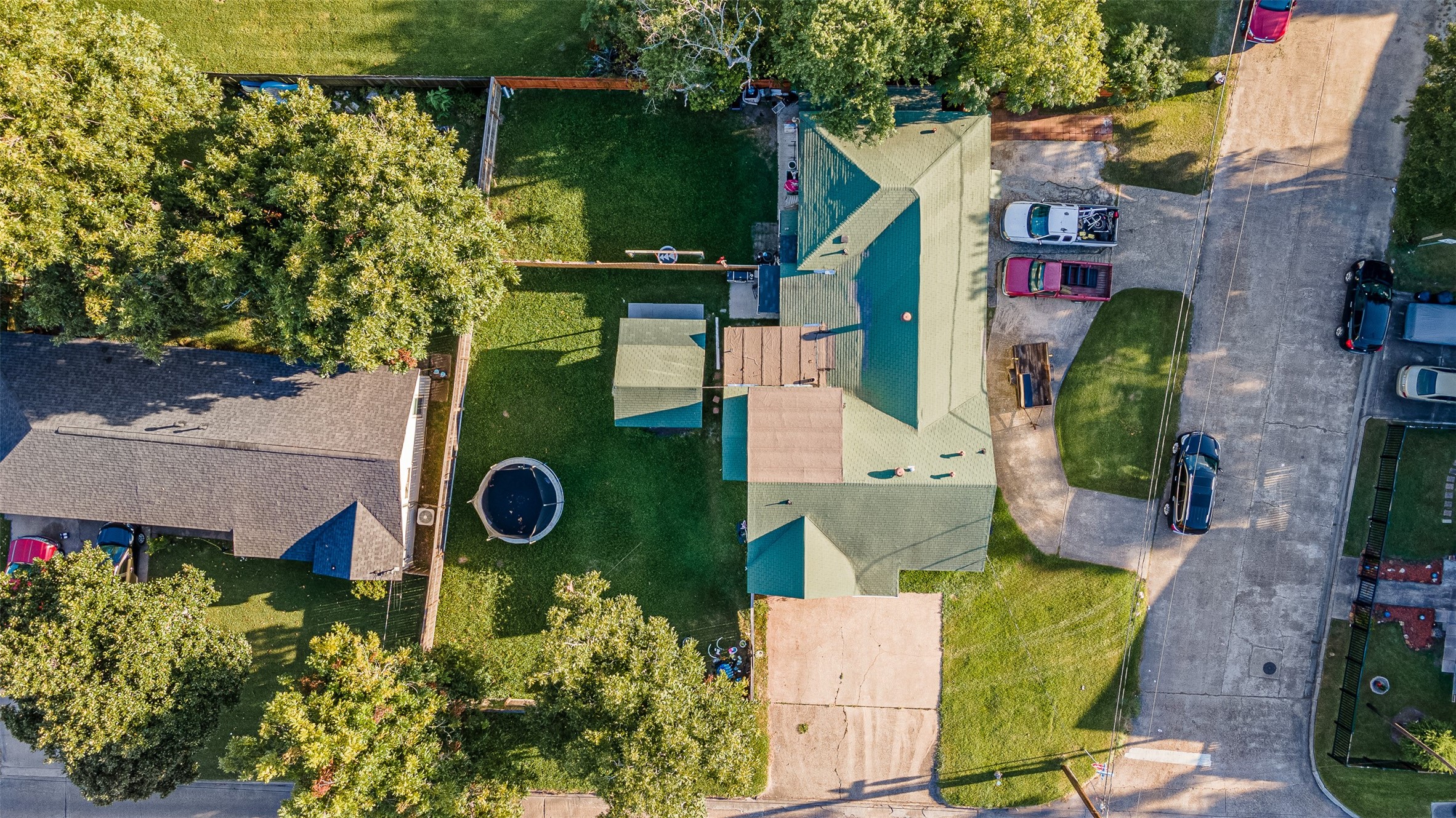 701 Ward Road Baytown, TX 77520 - Photo 18 of 19 an aerial view of residential house with outdoor space and swimming pool