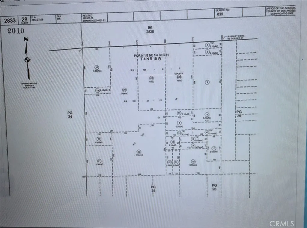 0 Vac-parcel 2833028005 Newhall, CA 91321 - Photo 4 of 7 Plot Parcel Map -005