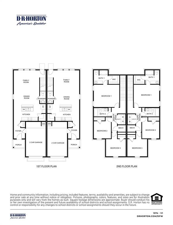 466 Sweet Spring Drive Lavon, TX 75166 - Photo 2 of 2 Floor plan
