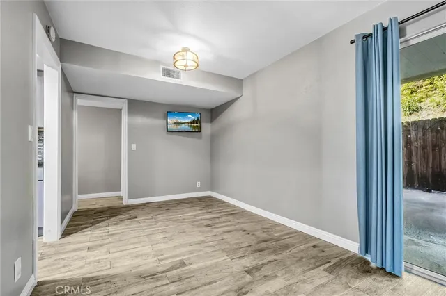 a view of an empty room