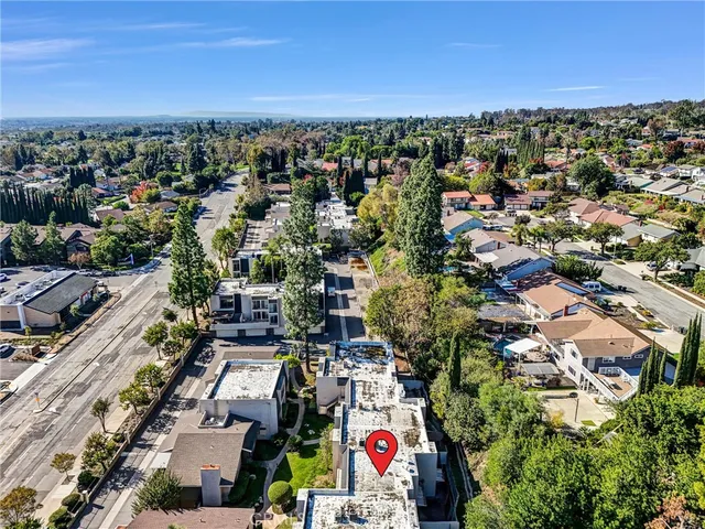 an aerial view of a city