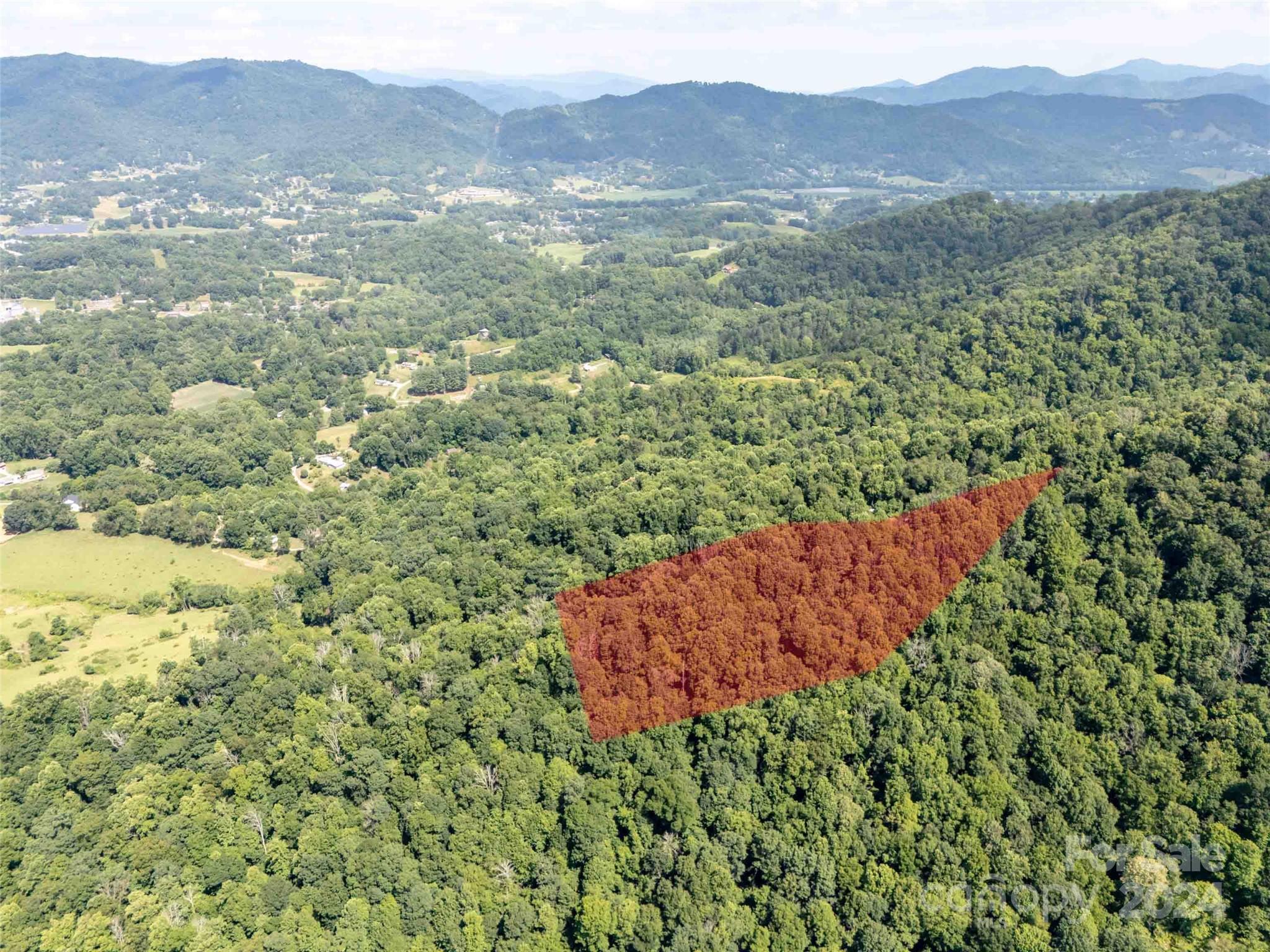 0 Aquarius Road Canton, NC 28716 - Photo 3 of 13 a view of a lush green hillside and a houses