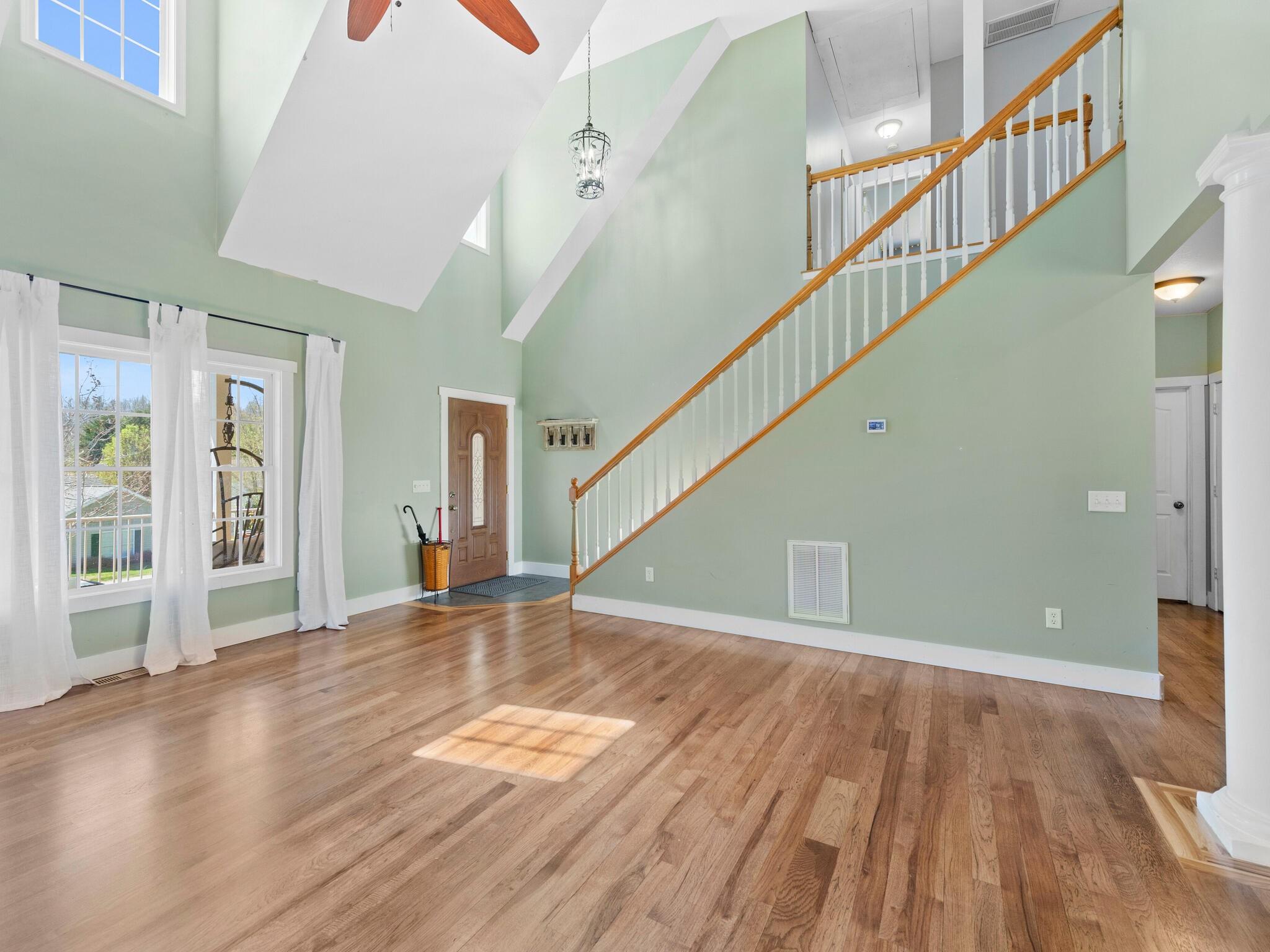 480 Meadowview Drive Saluda, NC 28773 - Photo 7 of 44 a view of an entryway with wooden floor