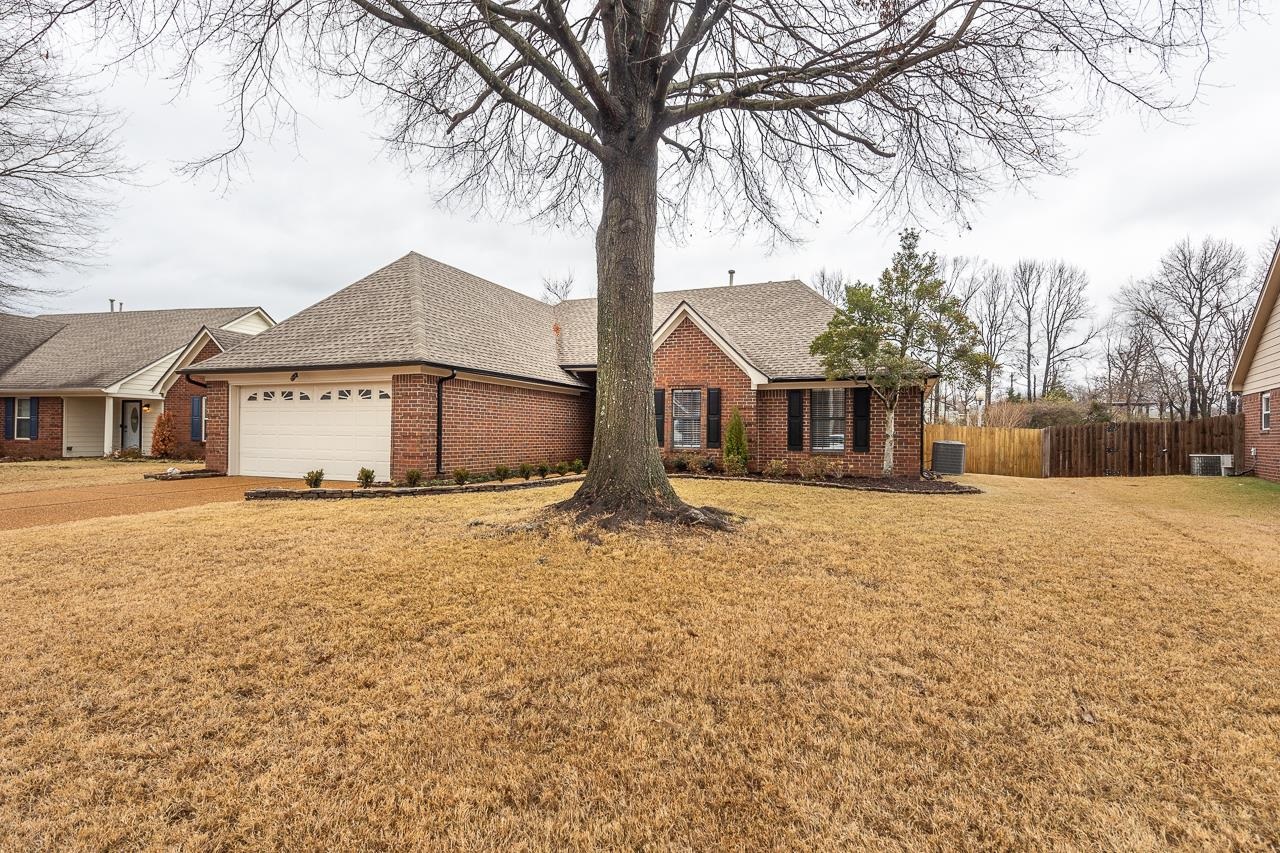 6490 Stone Lake Drive Bartlett, TN 38135 - Photo 31 of 32 a front view of a house with a yard covered in snow