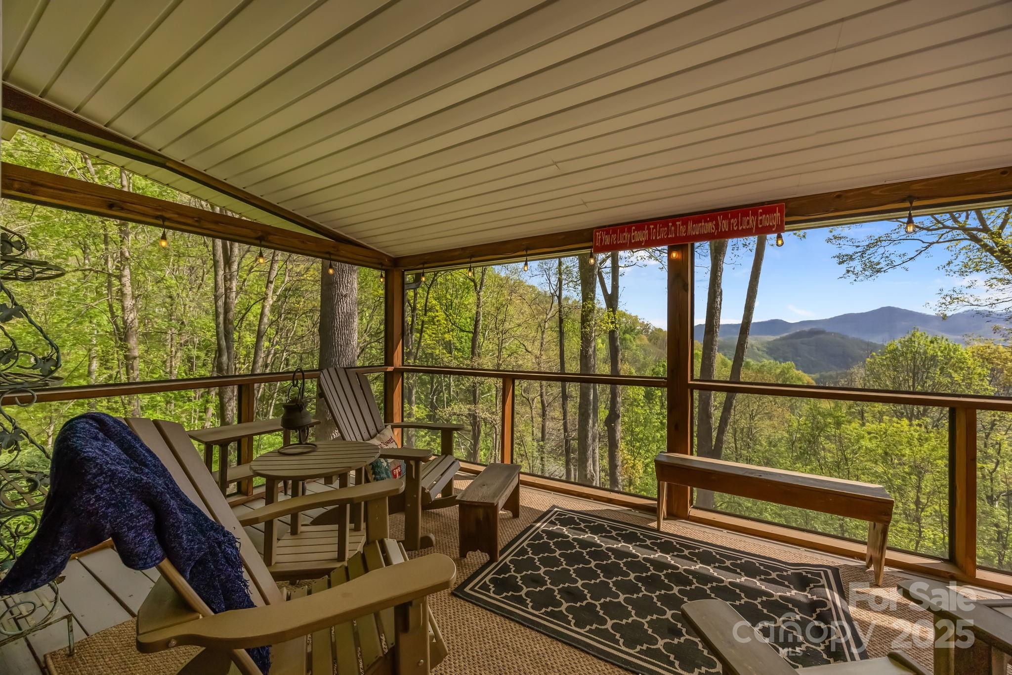 1954 Utah Mountain Road Waynesville, NC 28785 - Photo 34 of 39 a view of a balcony with furniture