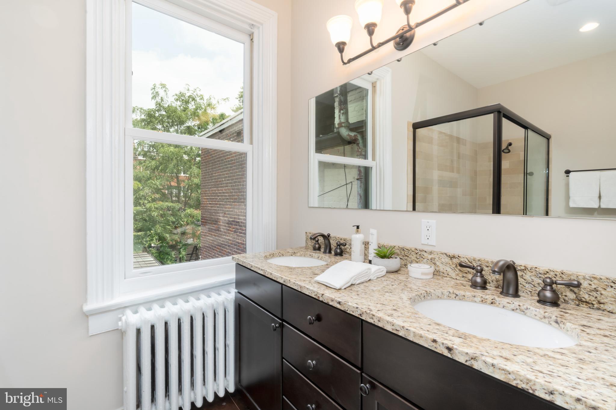 1451 Q Street Northwest Washington, DC 20009 - Photo 35 of 43 Primary bath with double basins