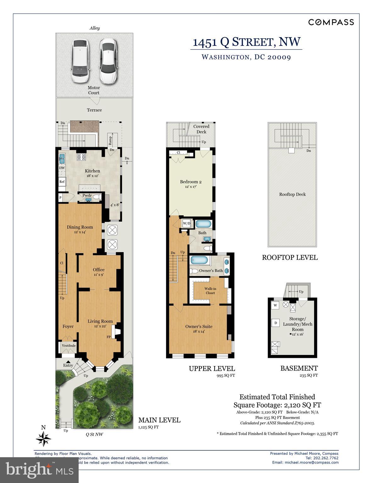 1451 Q Street Northwest Washington, DC 20009 - Photo 43 of 43 Floor plan/site plan