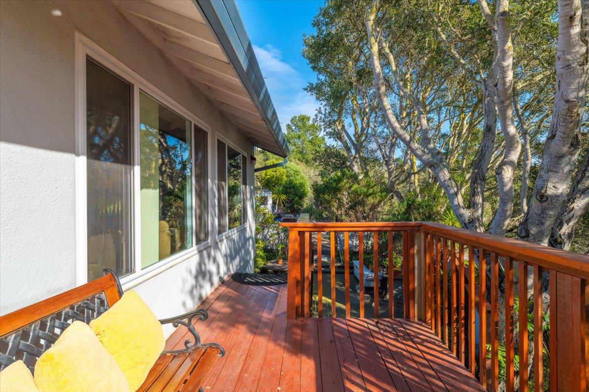18117 Berta Canyon Road Salinas, CA 93907 - Photo 3 of 56 a view of balcony with wooden floor and outdoor seating