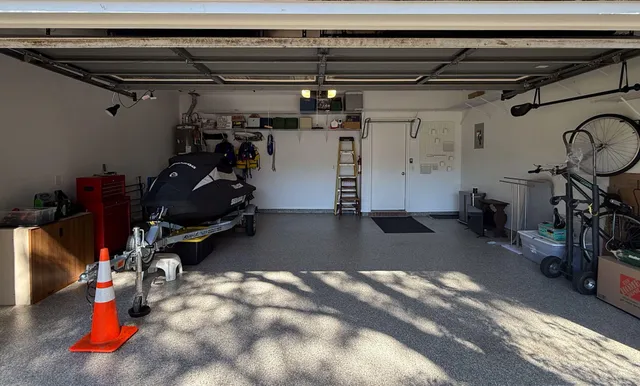 a view of a lake with a mountain in the background