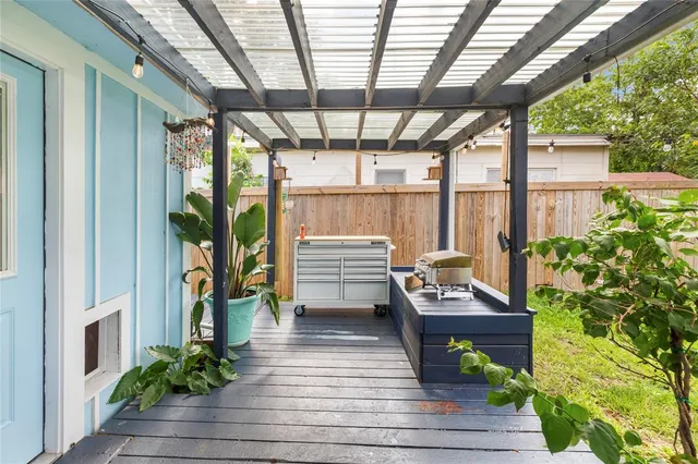 a view of balcony and deck