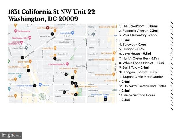 $695,000 | 1831 California Street Northwest, Unit 22, Washington, DC 20009