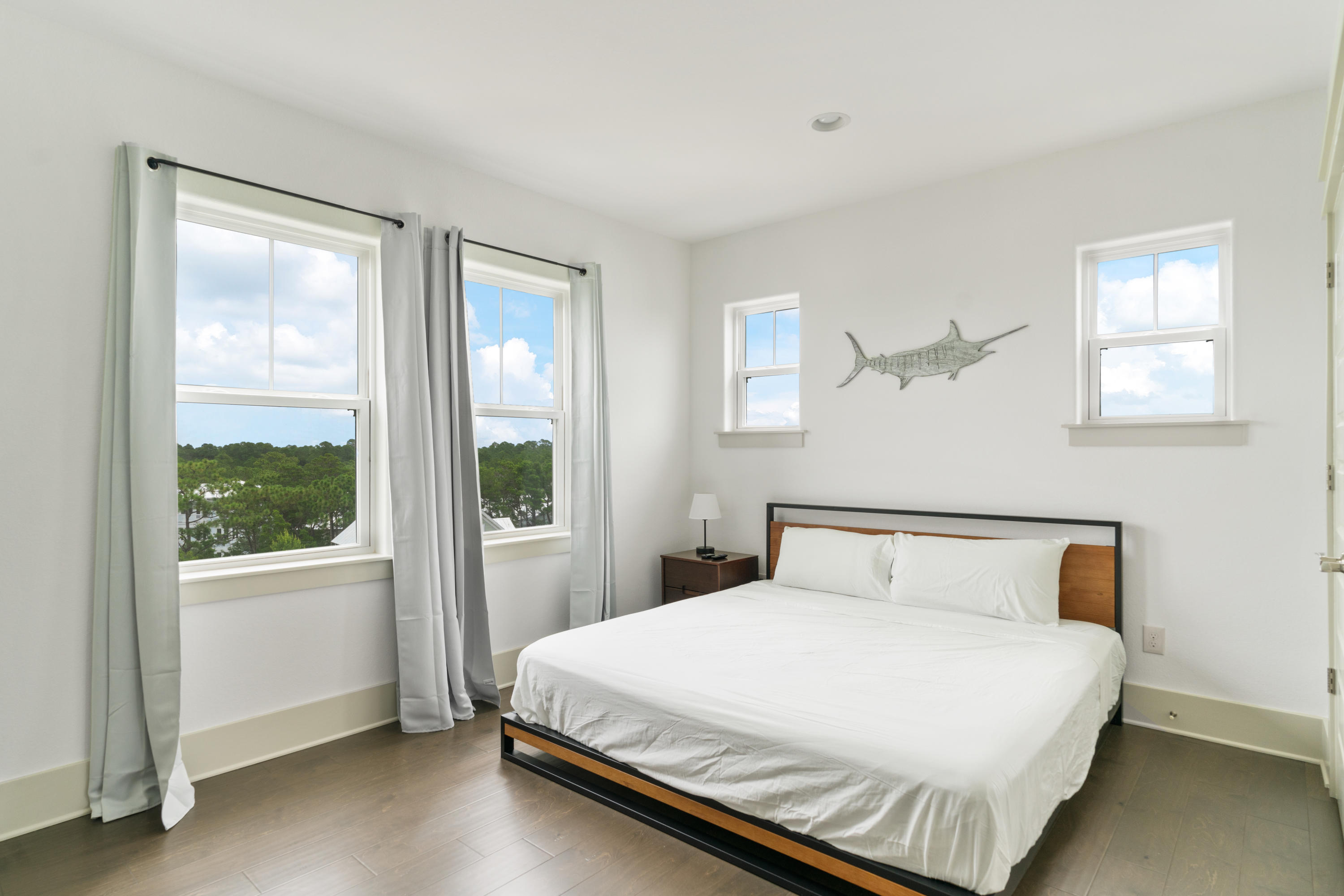 275 Gulfview Circle Santa Rosa Beach, FL 32459 - Photo 24 of 47 a bedroom with a large bed and a window