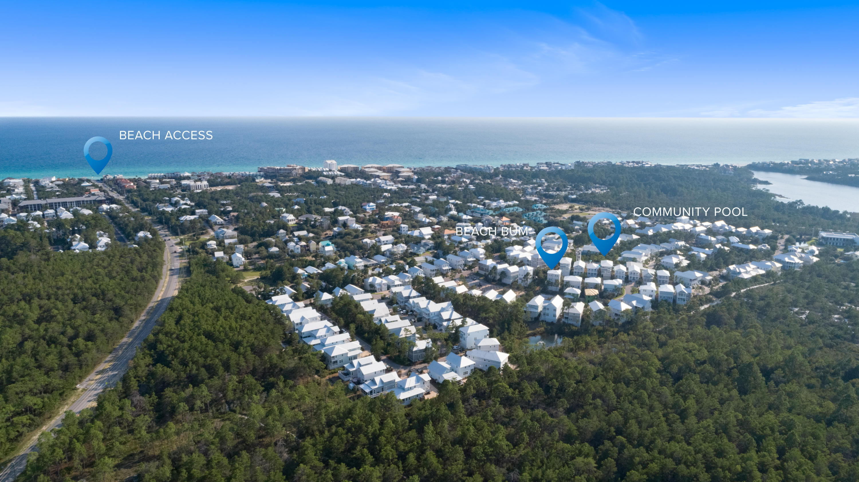 275 Gulfview Circle Santa Rosa Beach, FL 32459 - Photo 37 of 47 an aerial view of multiple house