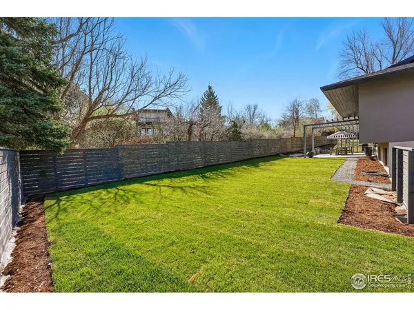 a house view with a garden space