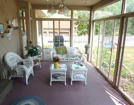 10384 Grubbs Road Wexford, PA 15090 - Photo 11 of 18 Patio/Deck. The sunroom with ceiling fan is a great place to entertain your friends while watching the kids play in the backyard. The view from the sunroom is breathtaking and serene!
